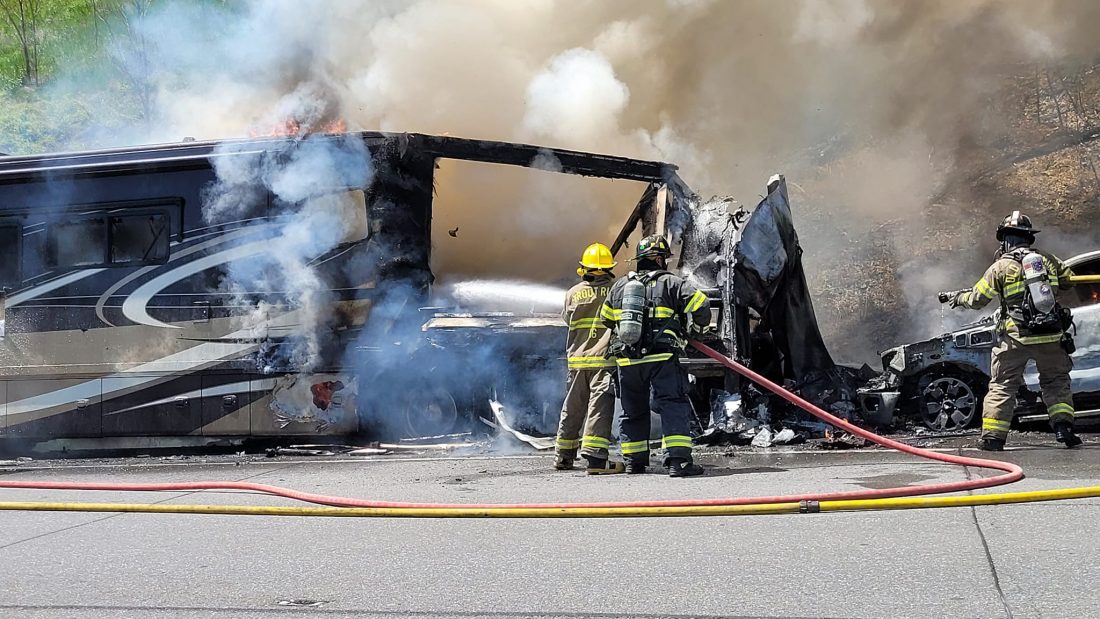 Route 15 shut down by another vehicle fire | News, Sports, Jobs ...